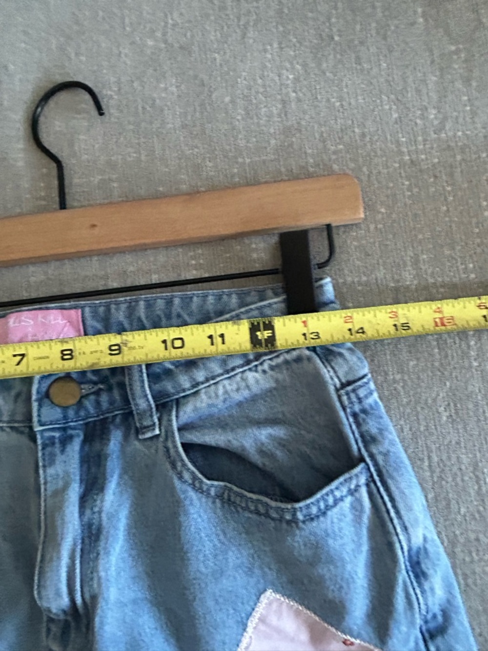 Dolls Kill X Holly Hobbie Denim Patch Mini Skirt S - Picture 9 of 10